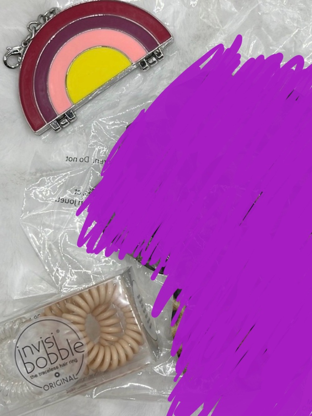 Invisibobble Hair Ties/Ponytail Holders and Sunset Compact Mirror Bundle